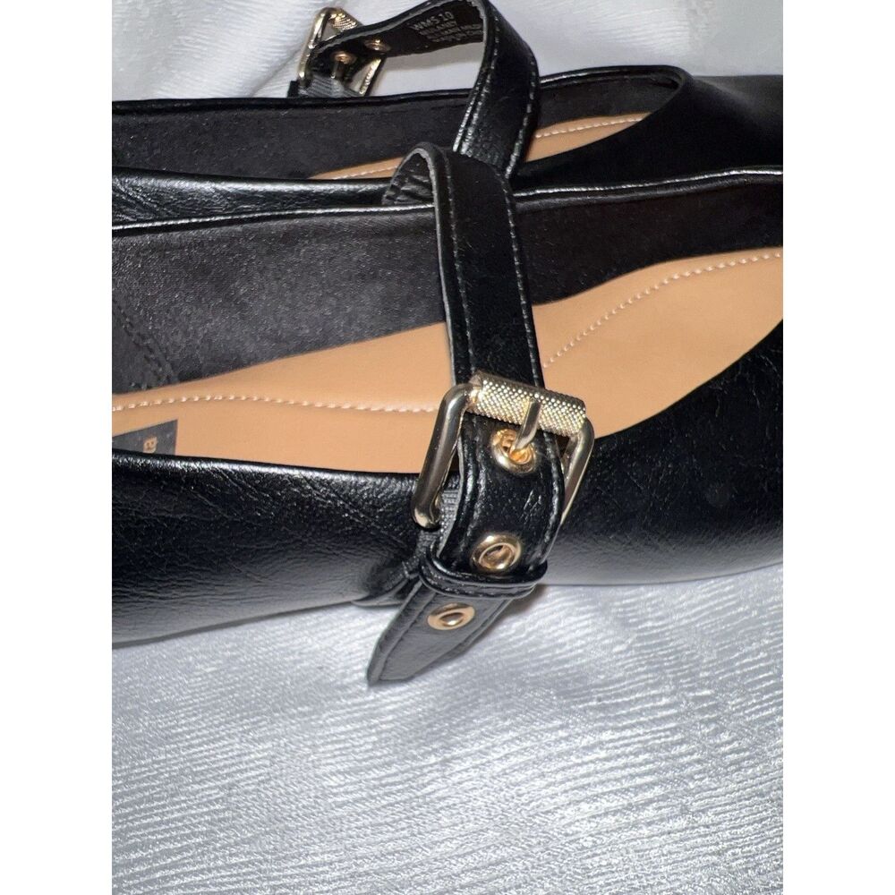 Dolce Vita Women’s Mary Jane Buckle Flats Square Toe Black 10 - Picture 5 of 9
